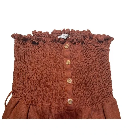 NWT Faithfull the Brand Anthropologie Lais Wide Leg Jumpsuit Linen Size 2 - Picture 5 of 11